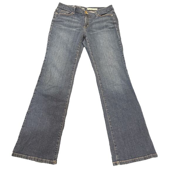 DKNY Soho Jean Womens Mid Rise Bootcut Stretch Blue Jeans Size 14 - Picture 2 of 14